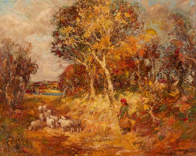 Arany ősz (olaj, vászon) alkotó: William Mouncey