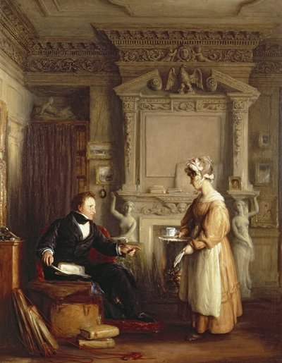 Art collector John Sheepschanks and a domestic servant alkotó: William Mulready