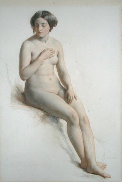Meztelen tanulmány egy lányról alkotó: William Mulready