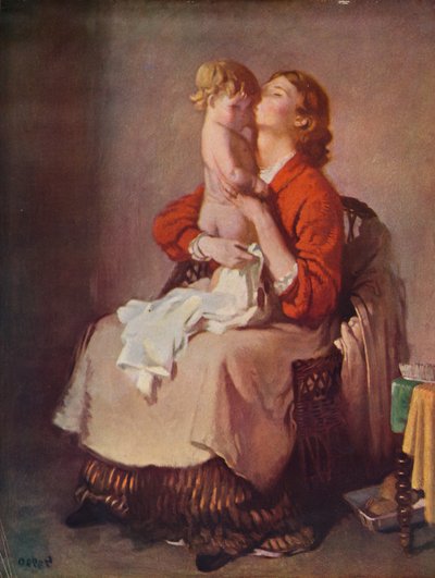 Lady Orpen és gyermeke, 1935 alkotó: William Newenham Montague Orpen