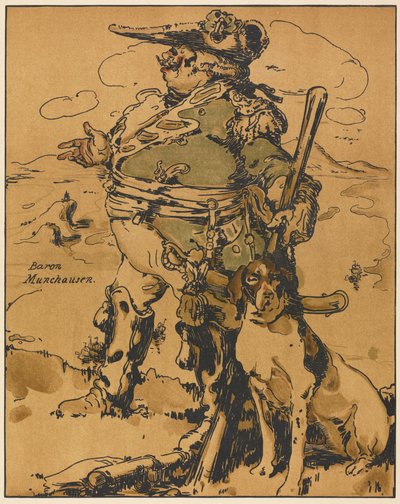 A romantika szereplői: Münchausen báró alkotó: William Nicholson