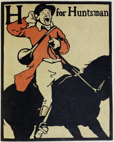 H a Huntsman, illusztráció az „An Alphabet”-ből, William Heinemann kiadója alkotó: William Nicholson