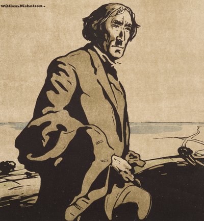 Sir Henry Irving portréja, a „Tizenkét portré” első sorozatából alkotó: William Nicholson