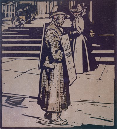 Szendvicsember a „London Types”-ből, William Heinemann kiadásában alkotó: William Nicholson
