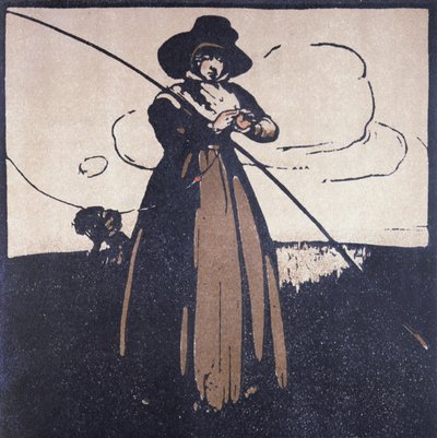 Május hónapja: Légyhalászat, „Tizenkét sport almanachjából”, Rudyard Kipling szavaival, először William Heinemann adta ki alkotó: William Nicholson