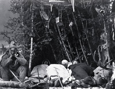 A Csapdázó élete Kanadában, fotó: Nottman, 1890 körül. alkotó: William Notman