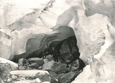 The Rockies: jégbarlang a Great Glacierben, Mount Sir Donald, Kanada, 1895. alkotó: William Notman and Son