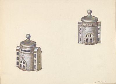 Bizánci kupola érmebank, Kr. e. 1938. alkotó: William O. Fletcher
