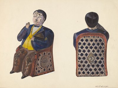 Tammany Toy Bank, c. 1937. alkotó: William O. Fletcher