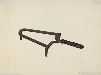 Trivet, c. 1939. alkotó: William O. Fletcher