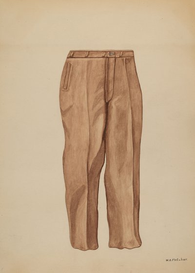 Nadrág, c. 1937. alkotó: William O. Fletcher