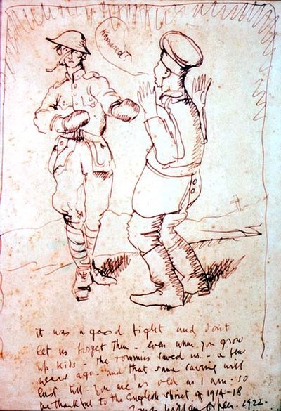 "Jó küzdelem volt... (rajz) alkotó: William Orpen