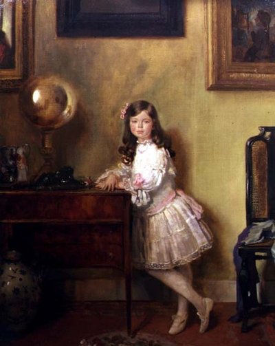 Miss Anne Harmsworth egy belső térben alkotó: William Orpen