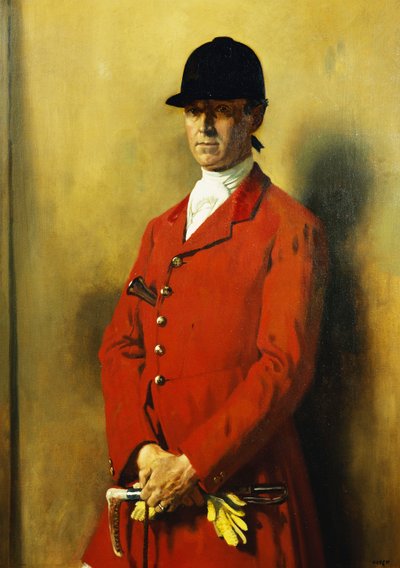 Marshall Roberts kapitány, a rókakutyák mesterének portréja, 1926 alkotó: William Orpen