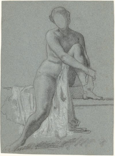 Ülő akt alkotó: William P. Babcock