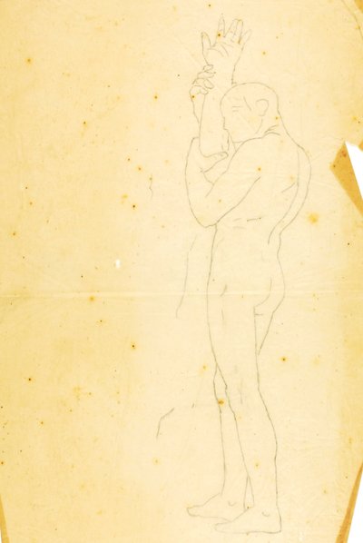 Mózes, Áron és Húr a Hóreb-hegyen (tanulmány - jobb oldali ábra) alkotó: William Page