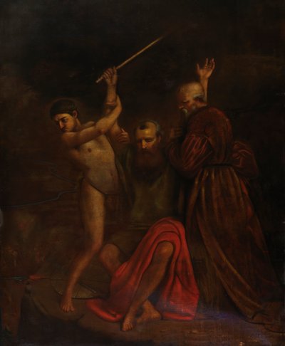 Mózes, Áron és Húr a Hóreb-hegyen, 1857. alkotó: William Page