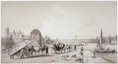 Millbank, Westminster, London, 1841 alkotó: William Parrott