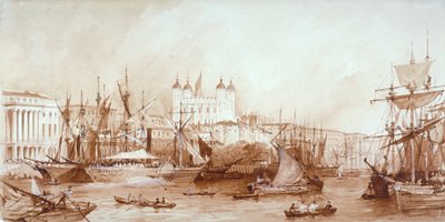 Tower of London, Stepney, London, 1840 alkotó: William Parrott