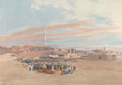 A piactér, Tanta, Egyiptom alkotó: William Paton Burton