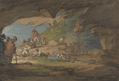 Barlang napfényben, alakokkal alkotó: William Payne