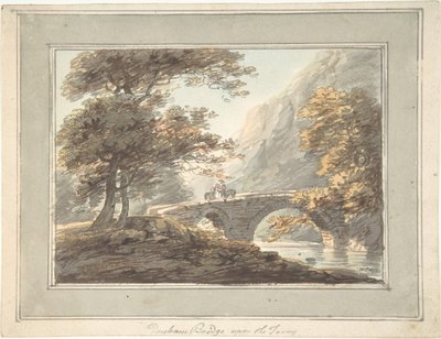 Denham-híd a Tavy-n, 1780-1830. alkotó: William Payne