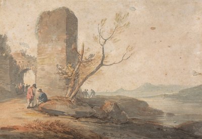Egy romos ív figurái alkotó: William Payne
