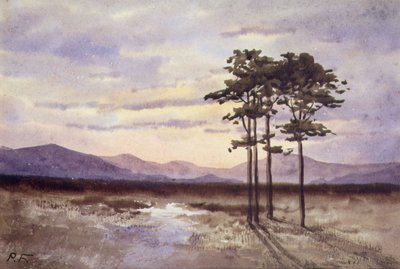 Naplemente, Sligo megye (akvarell papíron) alkotó: William Percy French