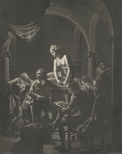 Lámpafényes Akadémia, 1772. február 20. alkotó: William Pether