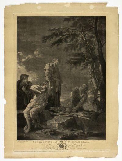 Démokritosz és Prótagorasz alkotó: William Pether