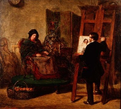 Az álmos modell alkotó: William Powell Frith