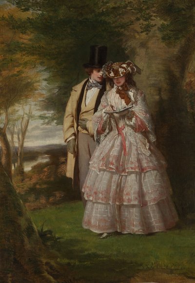 A Derby Day két központi alakja, 1860. alkotó: William Powell Frith
