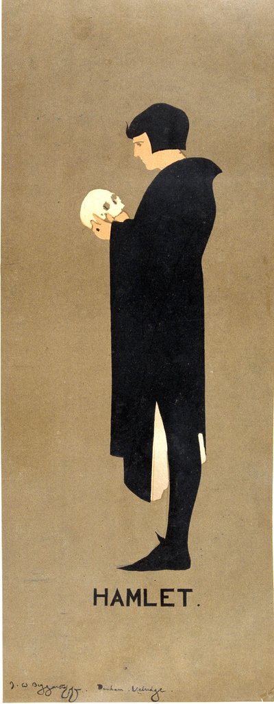 William Shakespeare „Hamlet” című plakátja – a koldusbotok (Sir William Nicholson (1872-1949) és James Pryde (1866-1941), 19. század vége alkotó: William & Pryde James (1866 1941) Nicholson