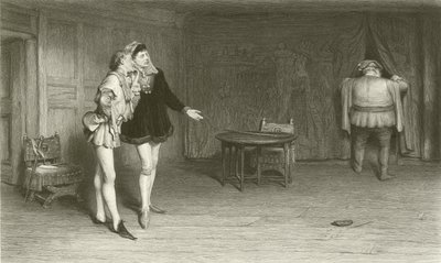 Henry Poins herceg és Falstaff alkotó: William Quiller Orchardson