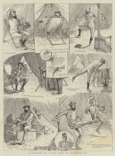 Tragédia egy harangsátorban Becsuánföldön alkotó: William Ralston