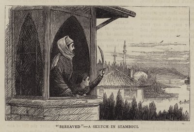 Gyászolók, egy vázlat Stamboulban alkotó: William Ralston