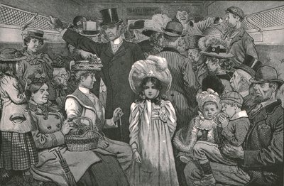 A koronázási körmenetet megnézni, 1902. alkotó: William Ralston