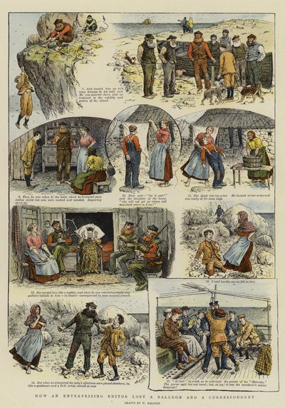 Hogyan veszített el egy vállalkozó szellemű szerkesztő egy léggömböt és egy tudósítót (chromolitho) alkotó: William Ralston