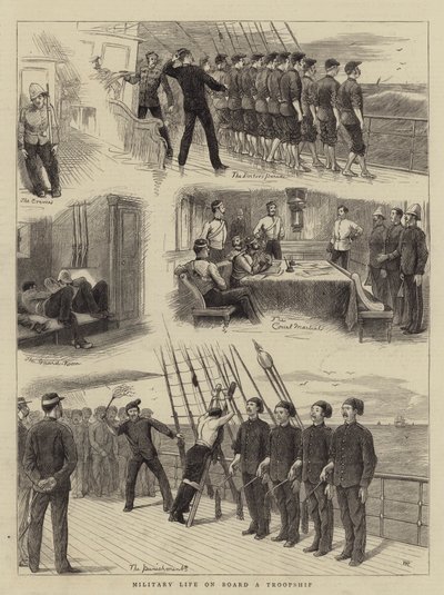 Katonai élet a csapat fedélzetén alkotó: William Ralston