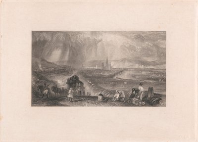 Rouen távoli kilátás alkotó: William Richardson