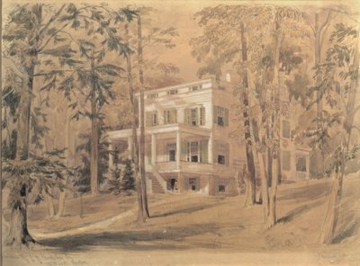 John James Audubon háza, New York alkotó: William Rickarby Miller