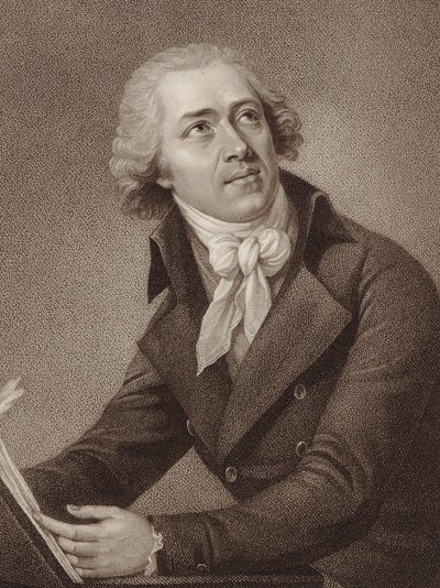 Leopold Kozeluch zeneszerző portréja 1747-1818, 1797. alkotó: William Ridley