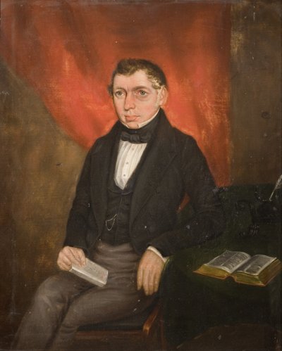 Egy ülő férfi portréja alkotó: William Robert Hill