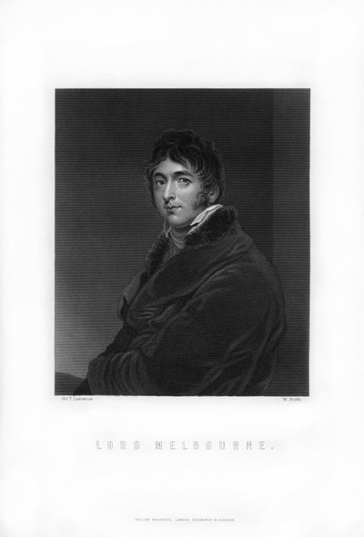 William Lamb, Melbourne második vikomtja, brit whig államférfi és miniszterelnök, 1893. alkotó: William Roffe
