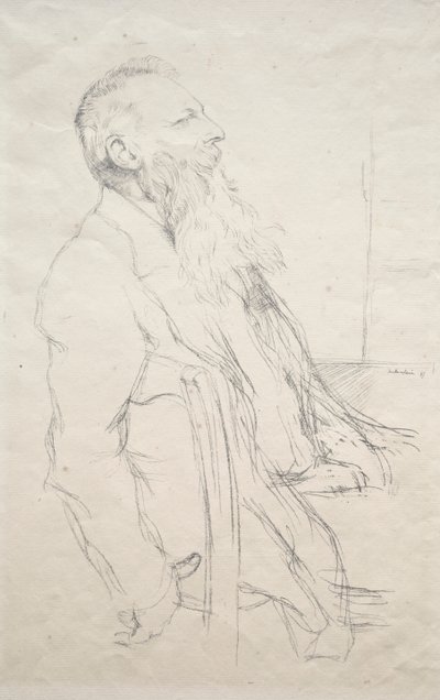 Auguste Rodin alkotó: William Rothenstein