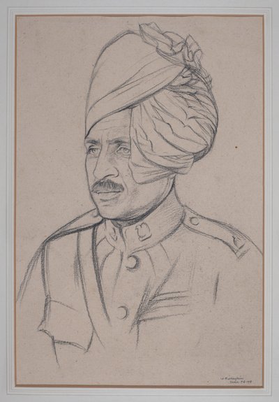 Indiai lovasság embere alkotó: William Rothenstein