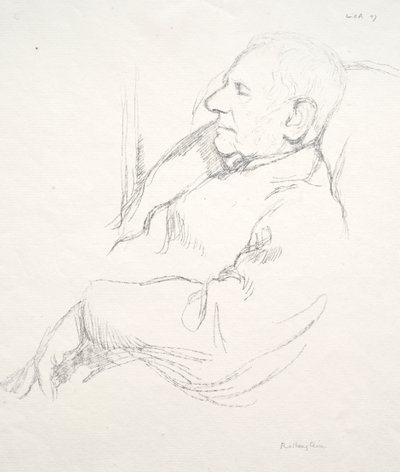Sir Francis Seymour Haden alszik alkotó: William Rothenstein