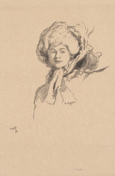 A Millamant vagy Bonnet and Powder alkotó: William Rothenstein