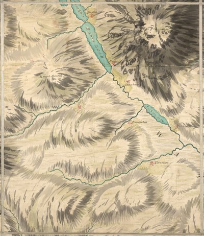 Loch Badenloch, Roy Military Survey of Scotland alkotó: William Roy