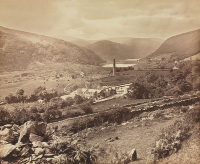 The Valley of Glendalough, Wicklow megye, Írország, kb. 1864. alkotó: William Russell Sedgfield